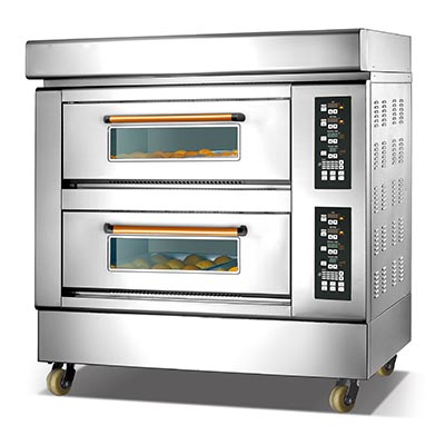 Two Deck Four Tray Gas Oven