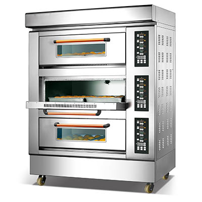 Triple Deck Six Tray Gas Oven
