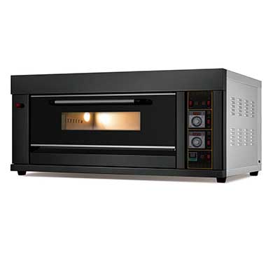Black stainless steel gas baking oven 